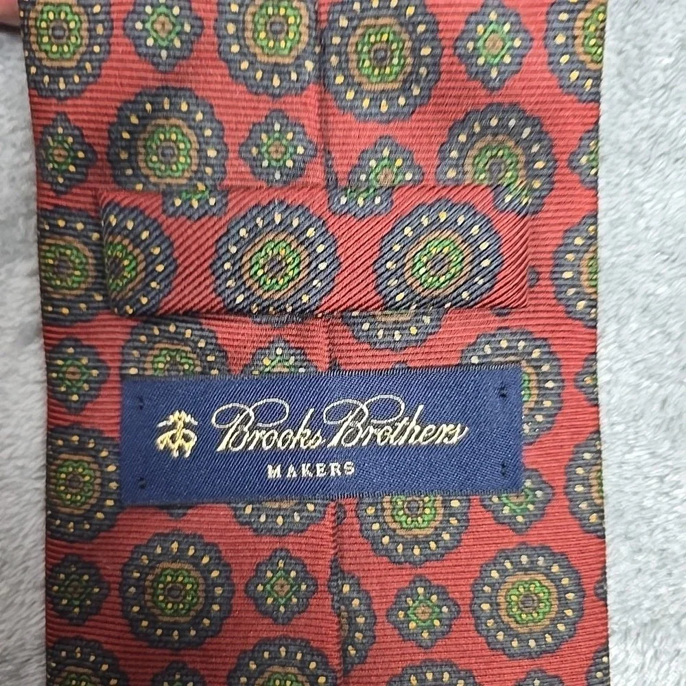 Lot Of‎ 4 Brooks Brothers Silk Tie Multicolor Geometric 3.75